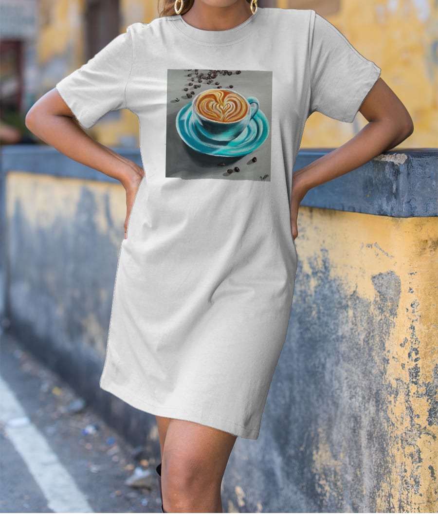 Coffee love T-Shirt Dress