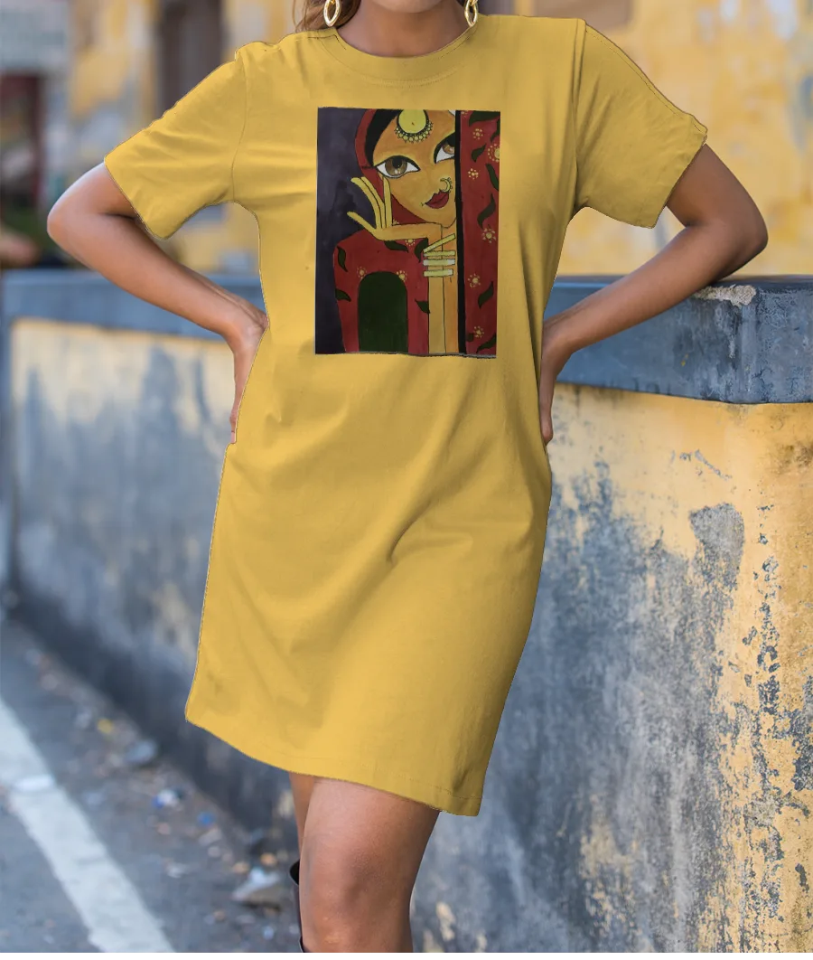 Madhubani Notebook Cover and products T-Shirt Dress