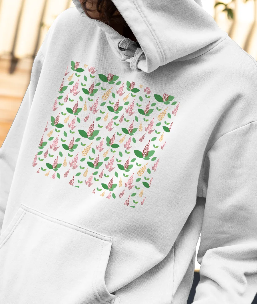 Amaranthus flowers Front-Printed Hoodie