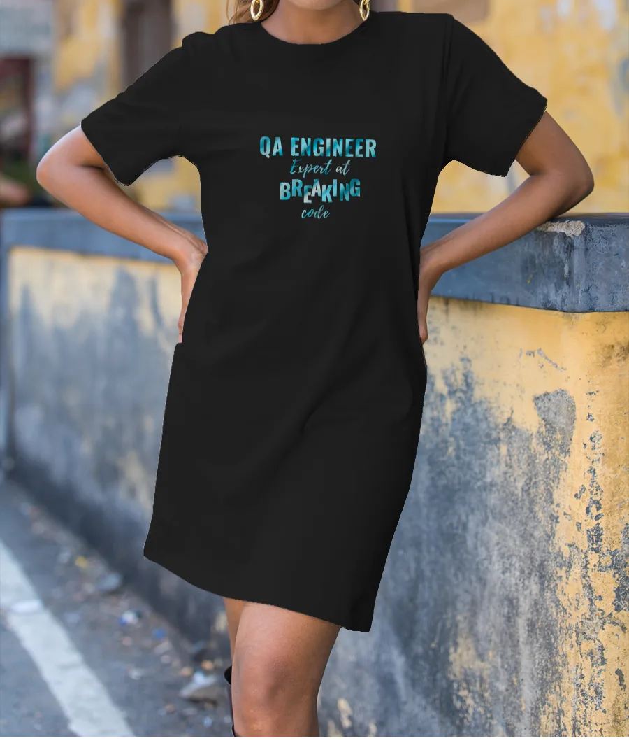 QA tester T-Shirt Dress