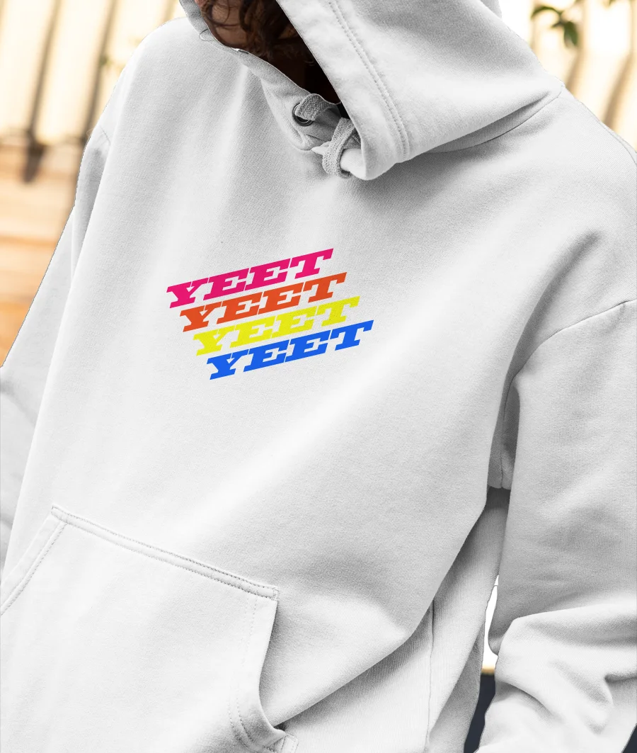 Yeet Front-Printed Hoodie