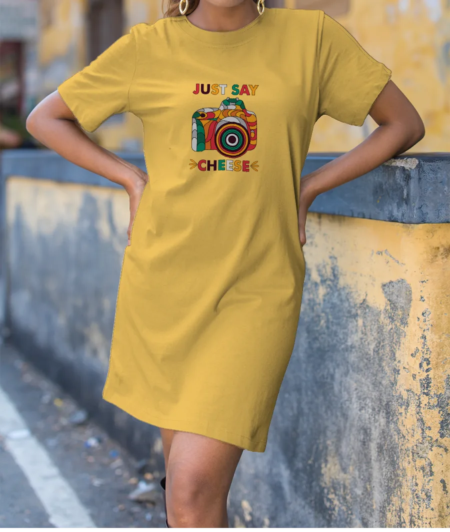 Vintage Camera Illustration  T-Shirt Dress