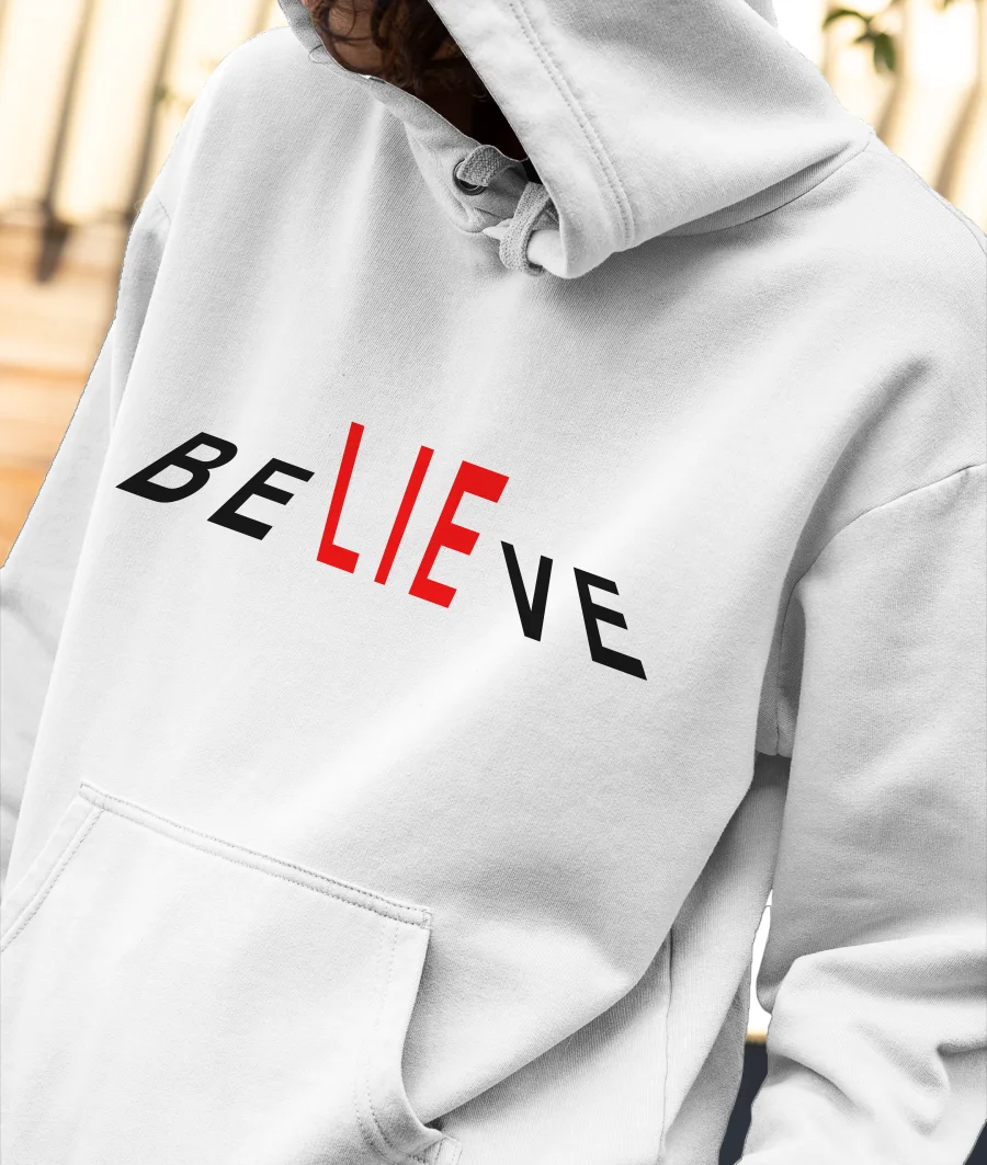 believe t shirt Front-Printed Hoodie