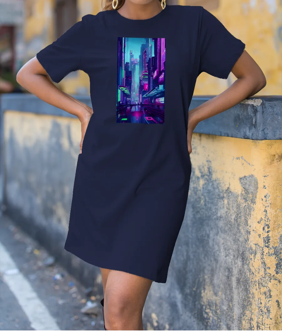 Neon world T-Shirt Dress