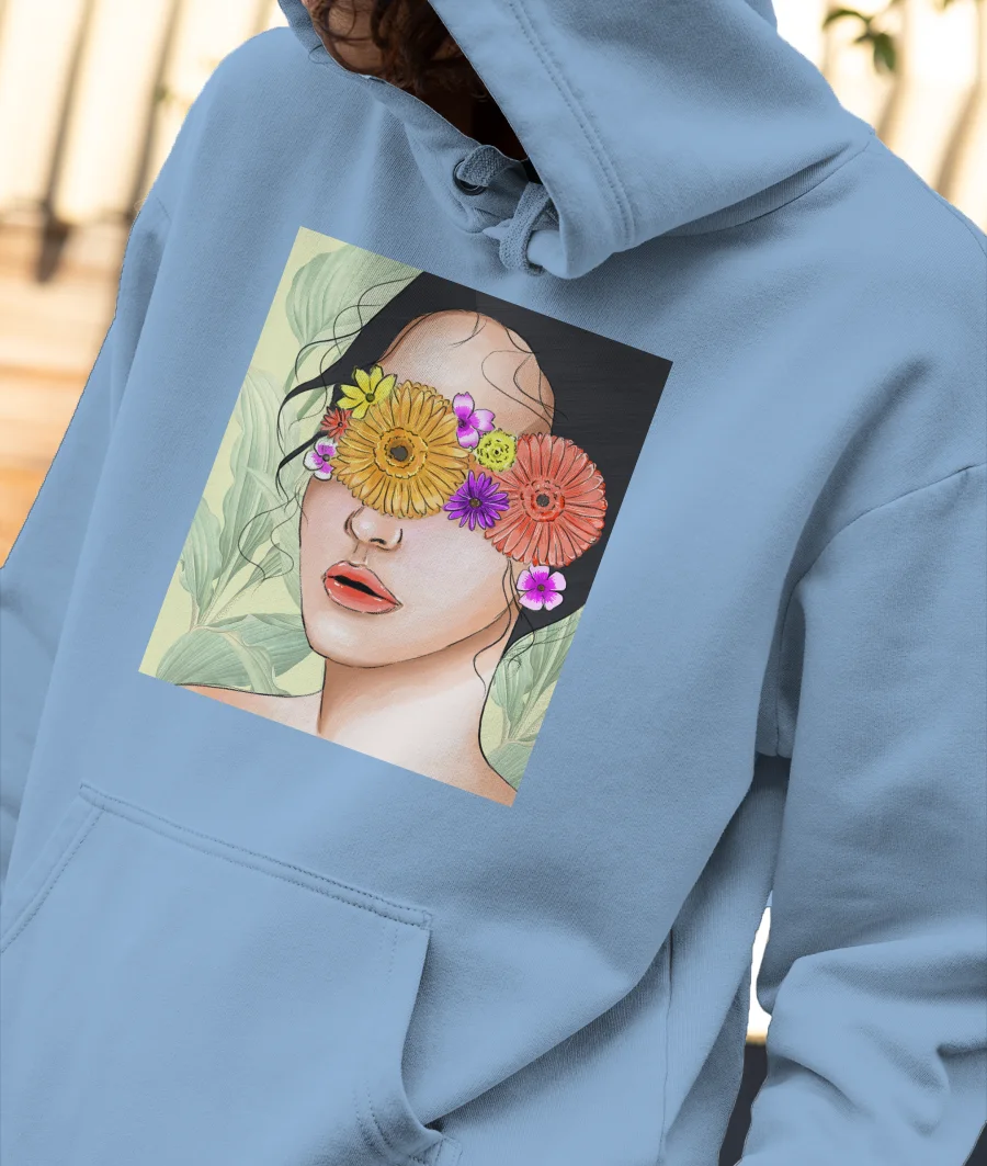 Blindfold Front-Printed Hoodie