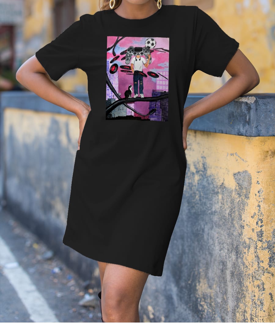 controller head T-Shirt Dress