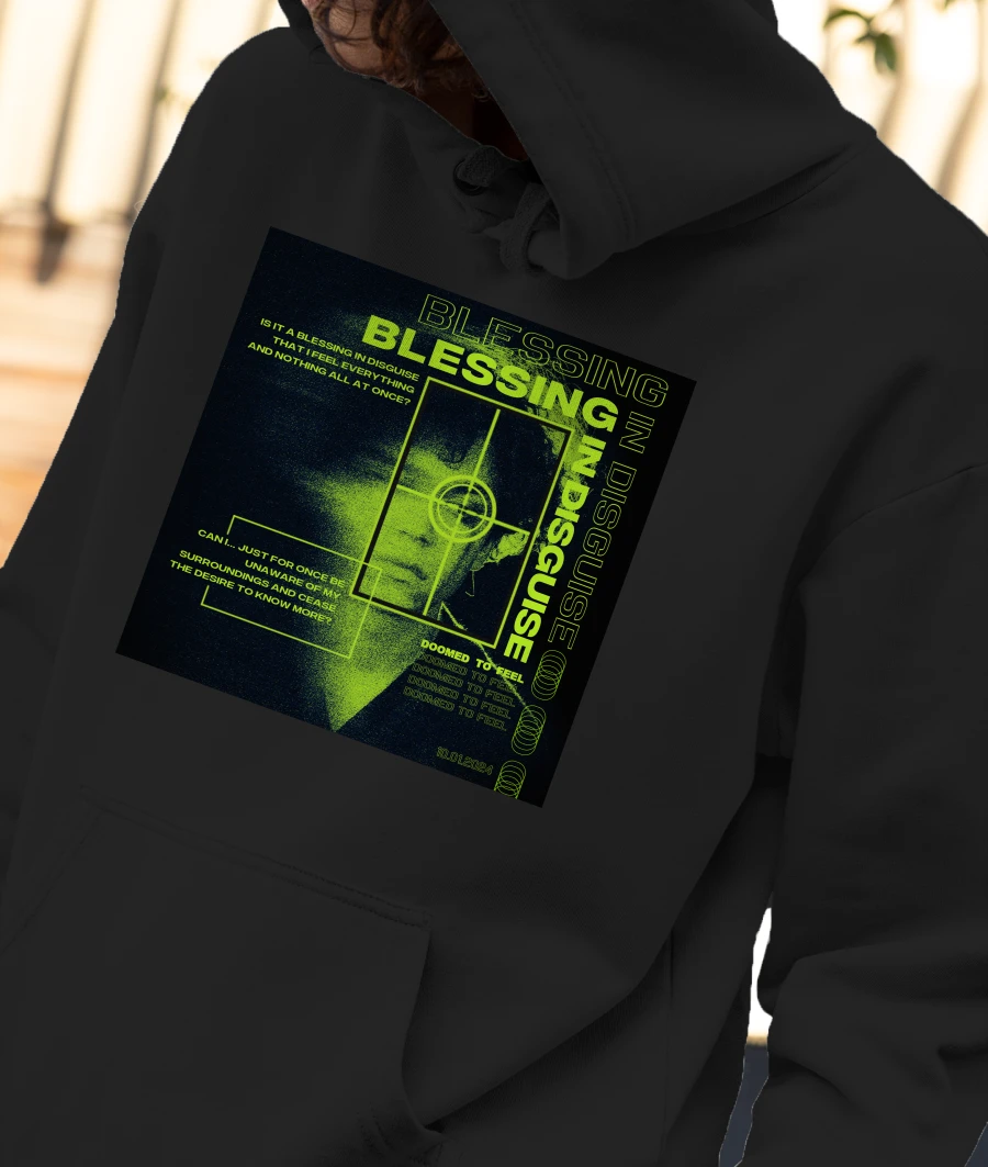 blessing in disguise Front-Printed Hoodie