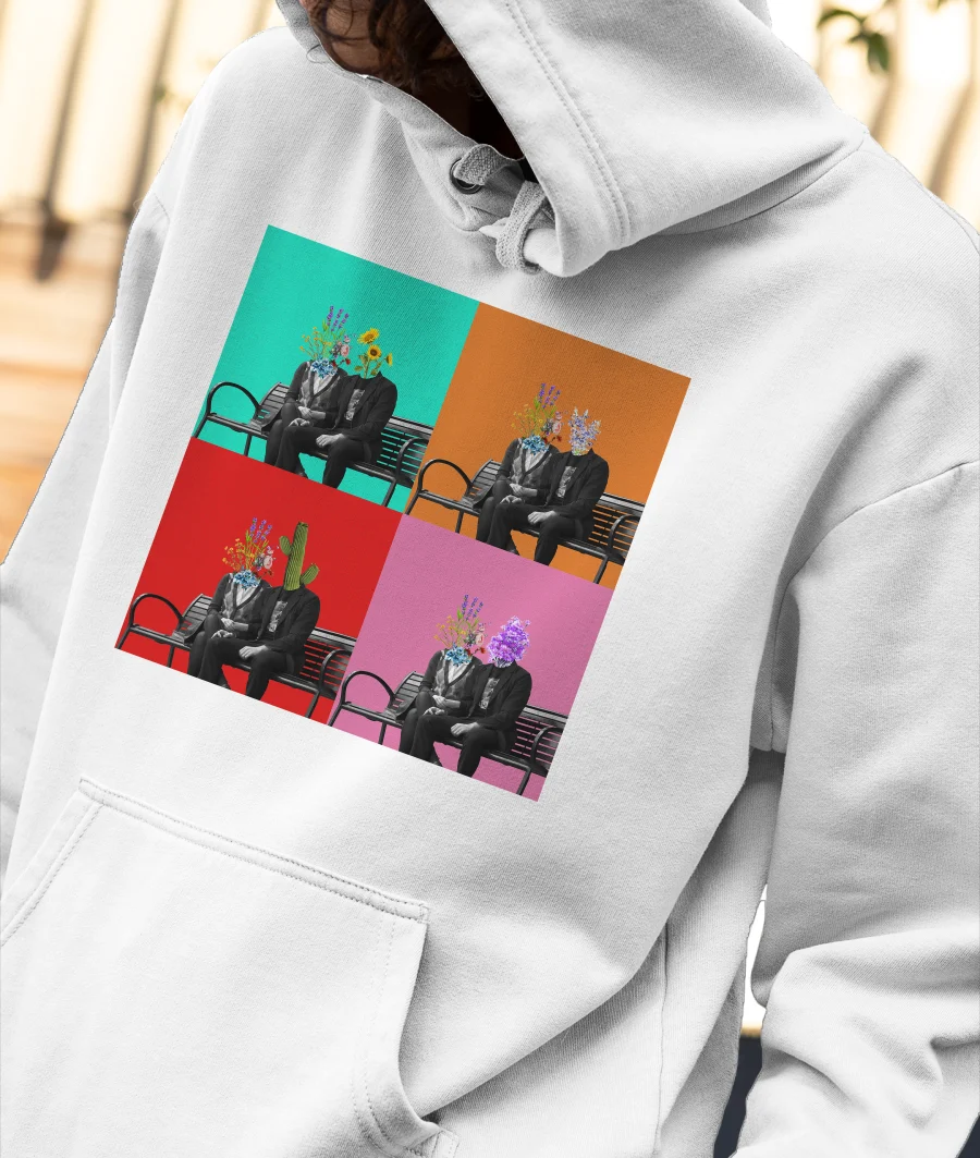 Phases of summer Front-Printed Hoodie