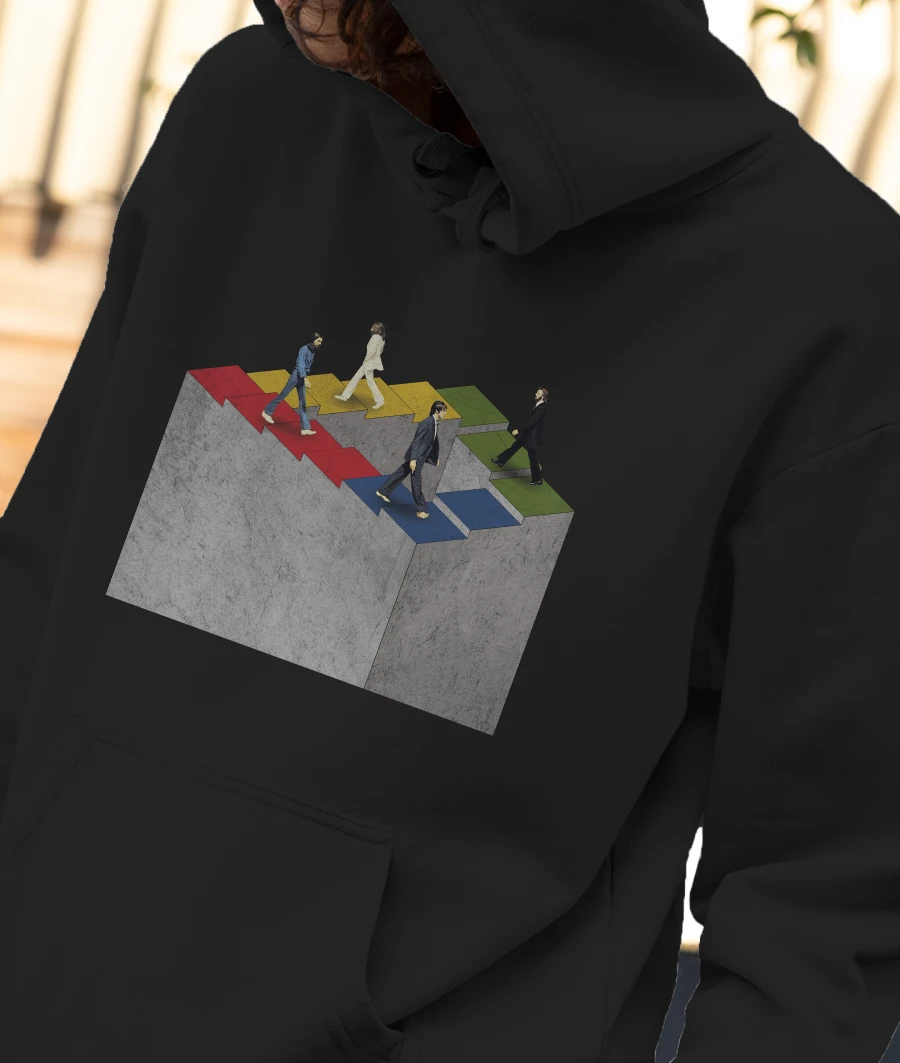 Beatles - Music Front-Printed Hoodie