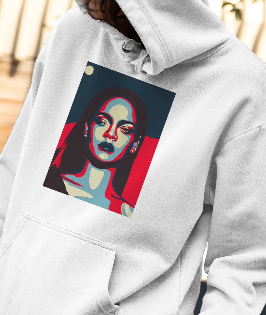 Badgirl Riri Front-Printed Hoodie