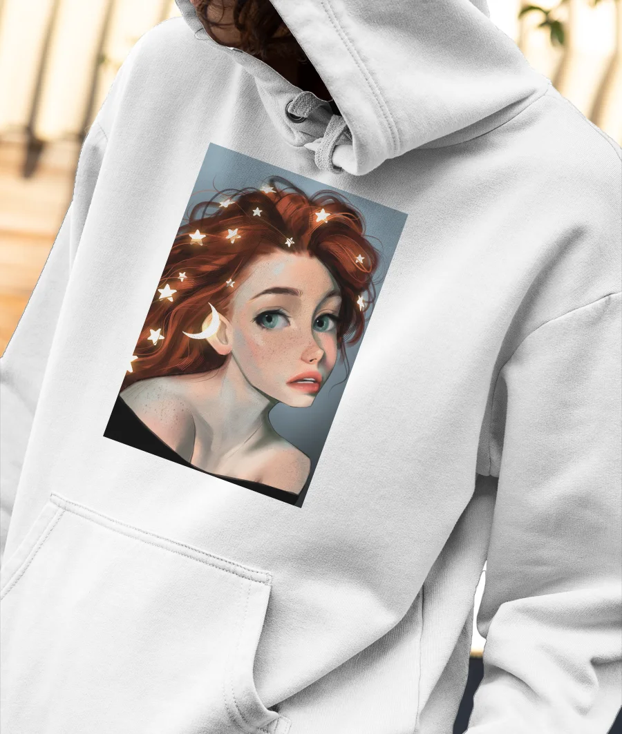 Stars Front-Printed Hoodie