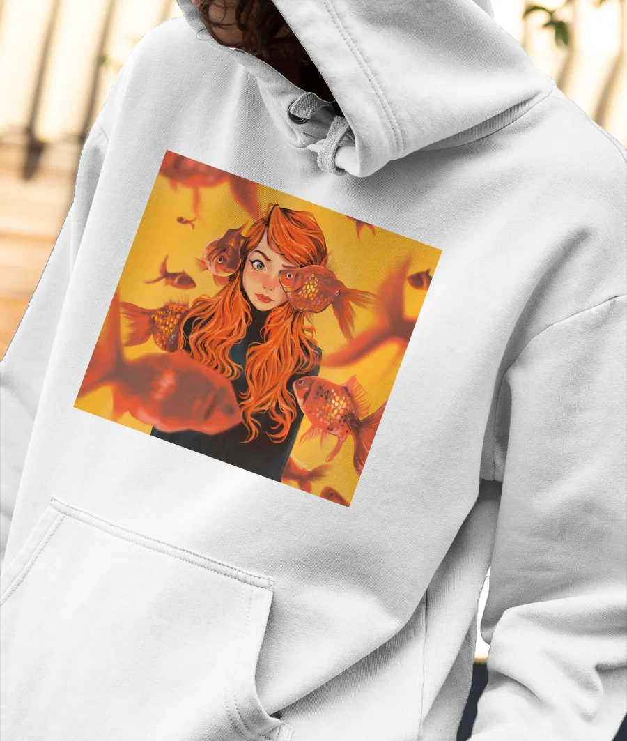 Gold Rush Front-Printed Hoodie