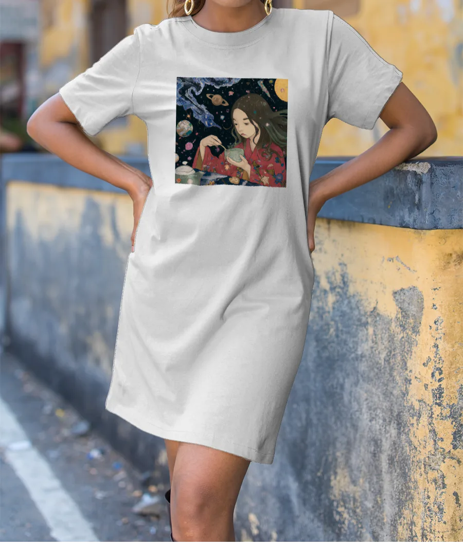 Celestial Girl T-Shirt Dress