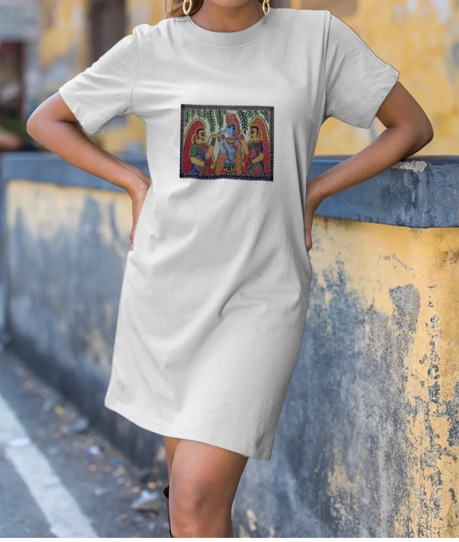 Madhubani art T-Shirt Dress