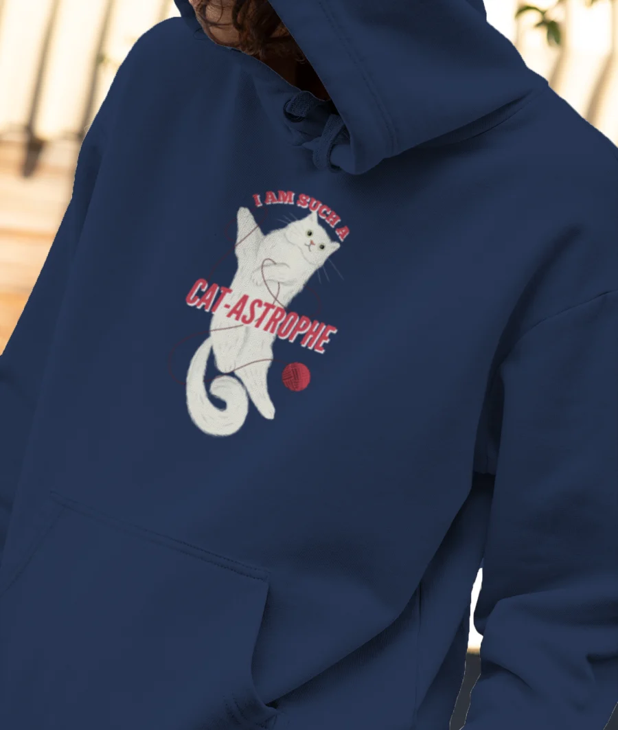 CAT-astrophe! Front-Printed Hoodie