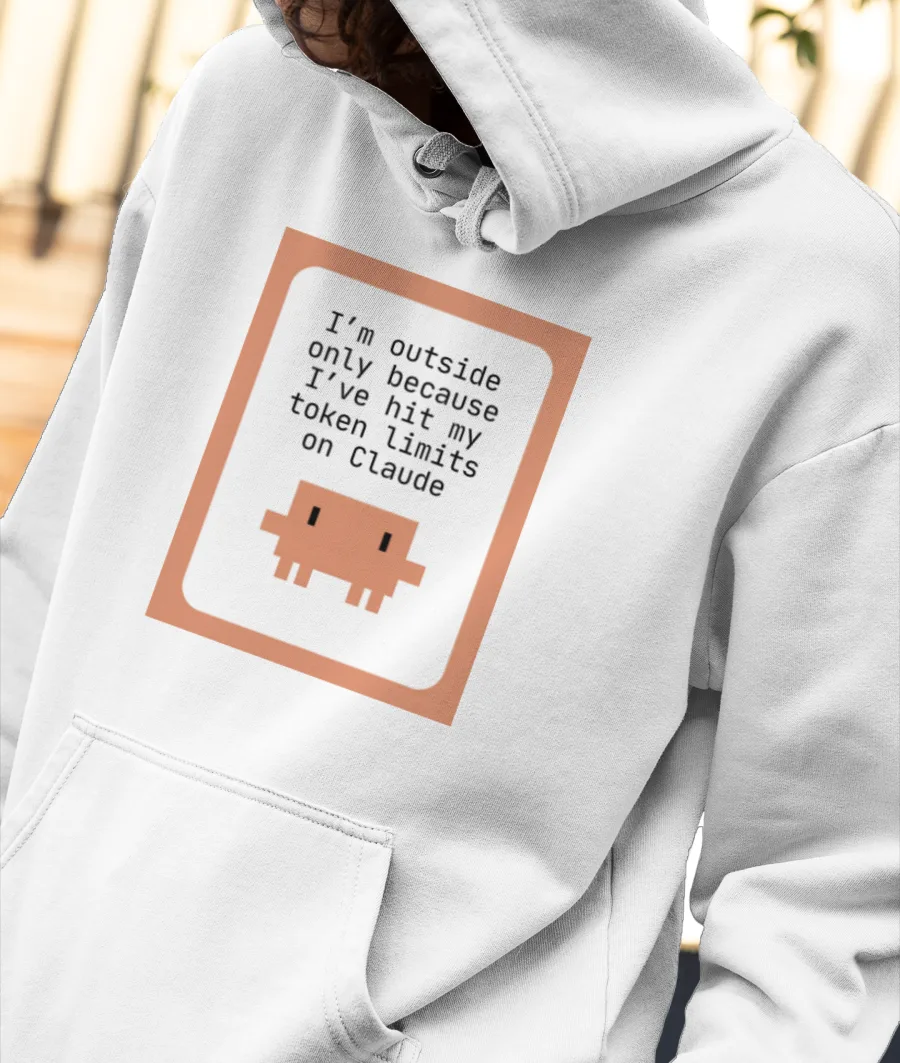 Claude Paglu coder AI Front-Printed Hoodie
