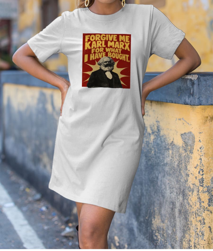Karl Marx Vintage Political T-Shirt Dress