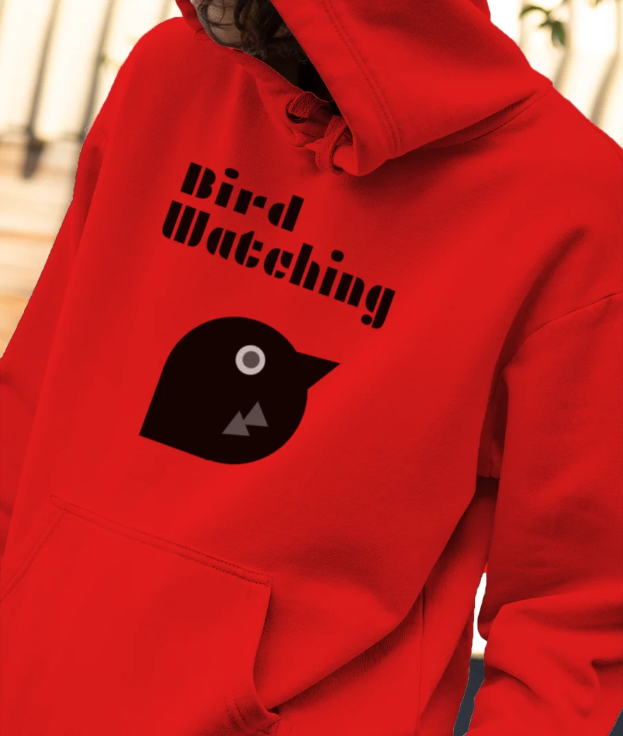 Bird watching Front-Printed Hoodie