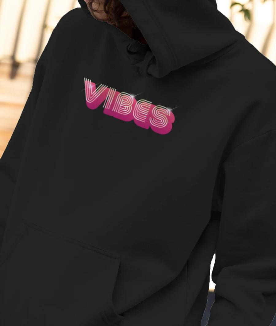 Vibes Front-Printed Hoodie