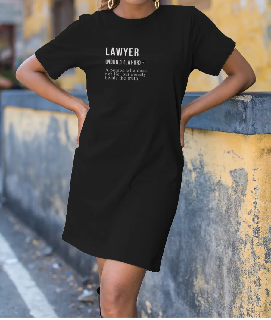 Lawyer Definition T-Shirt Dress