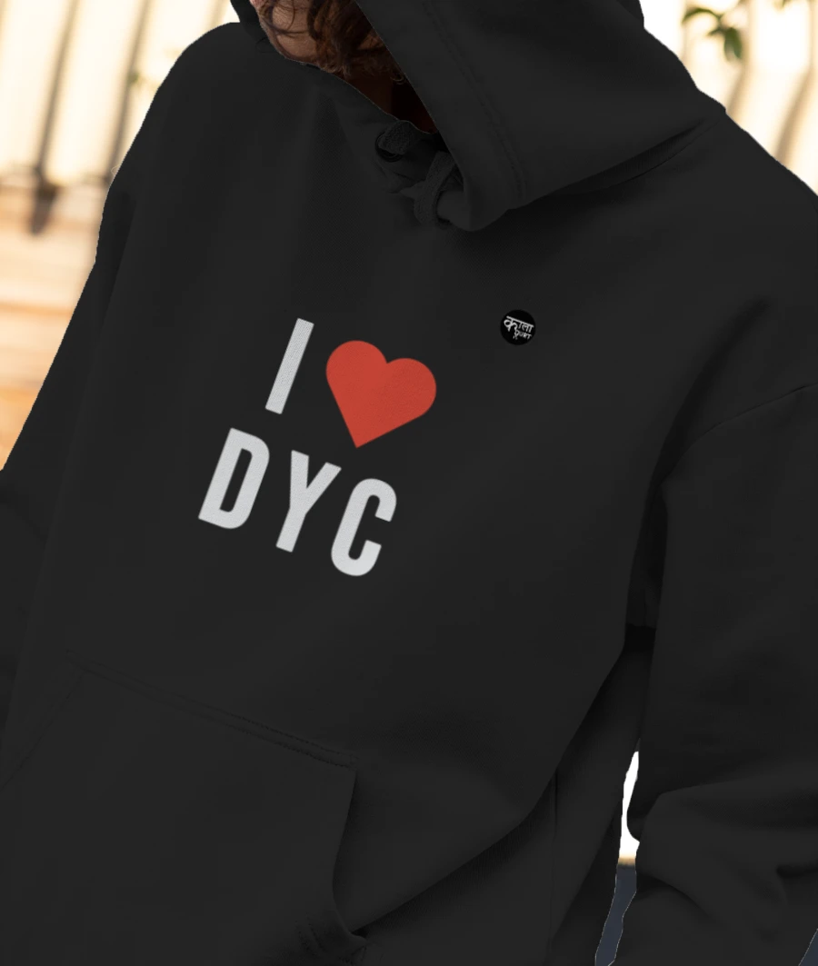 I Love DYC Front-Printed Hoodie