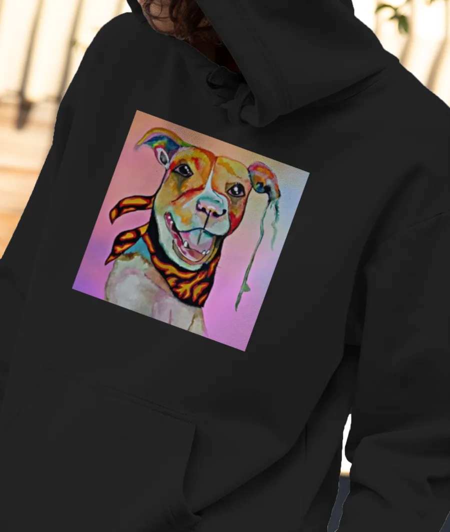 Dog Front-Printed Hoodie