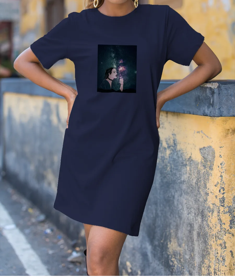 smoking stars T-Shirt Dress