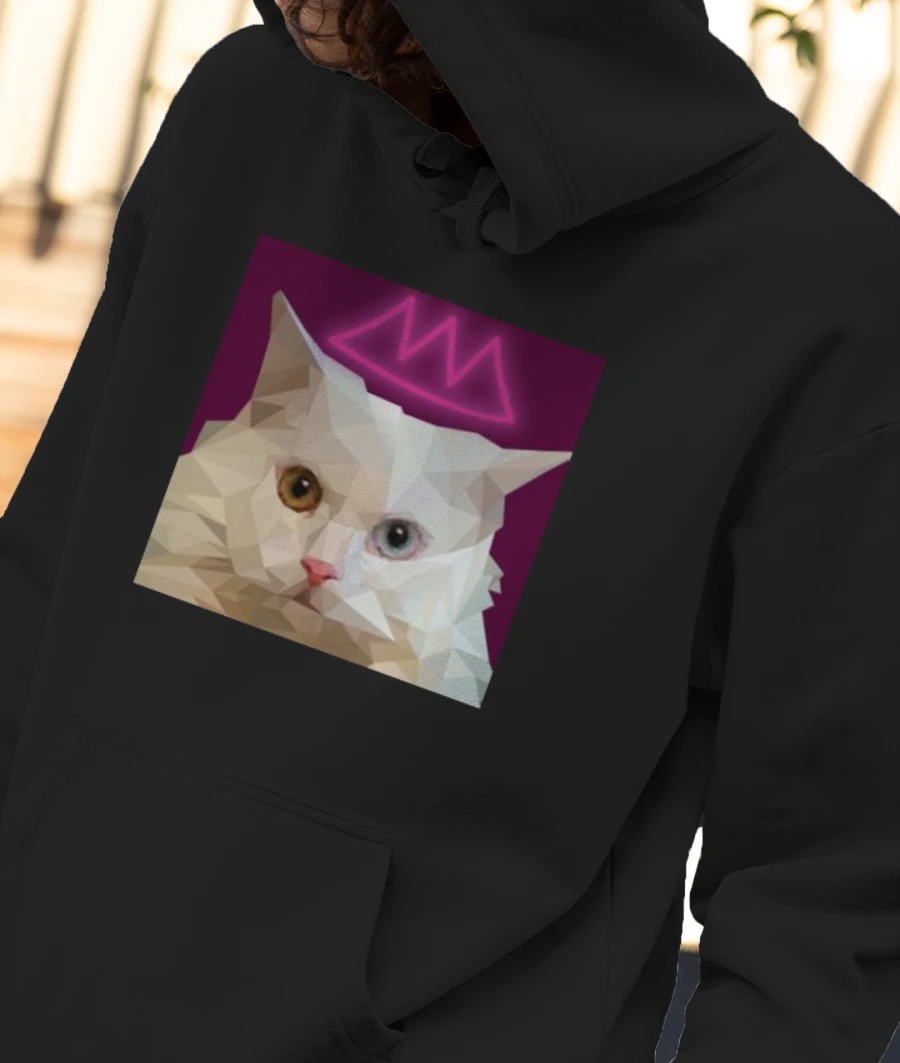 Kitty KIng Front-Printed Hoodie