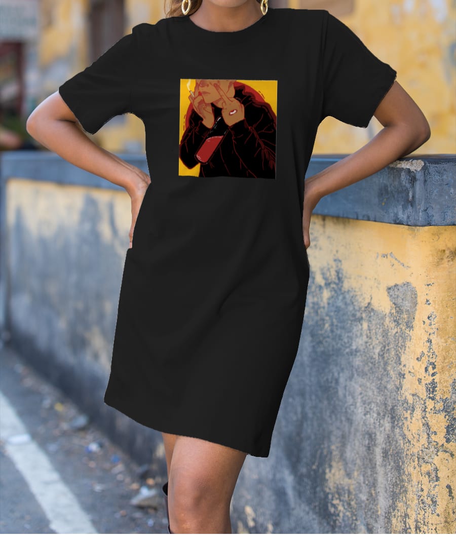Regular Combo T-Shirt Dress