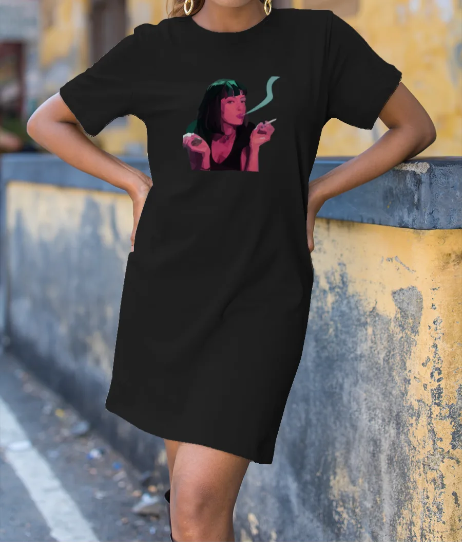 Uma Thurman T-Shirt Dress