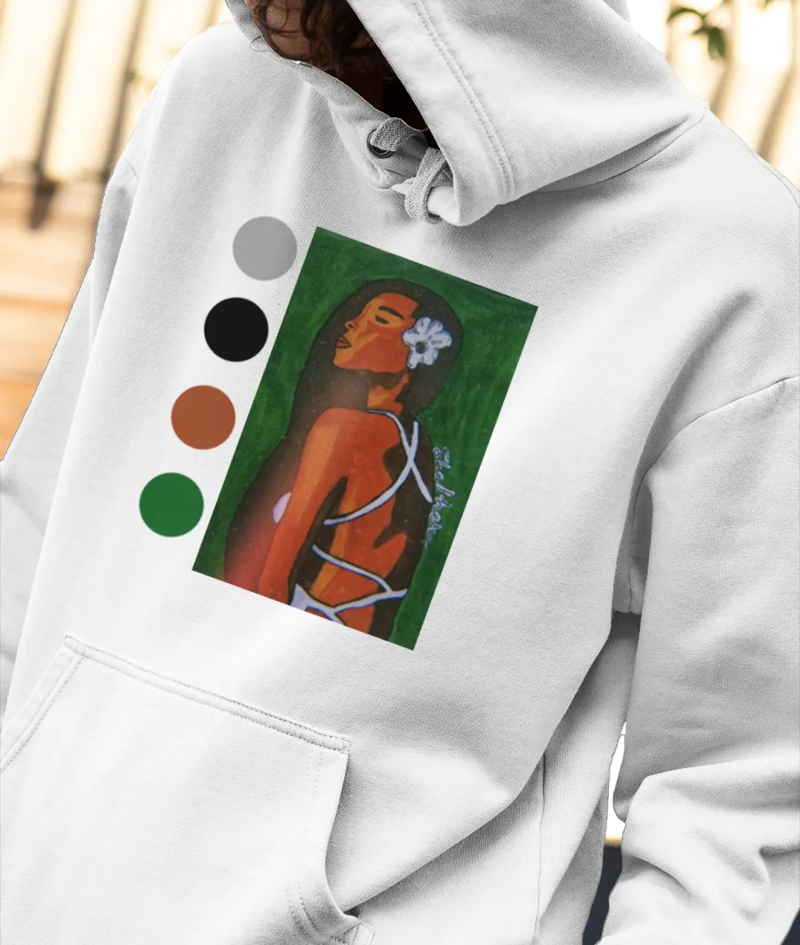 She Front-Printed Hoodie