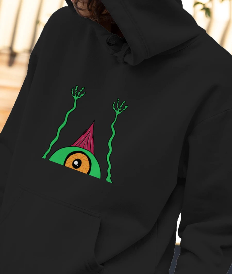 Monster  Front-Printed Hoodie