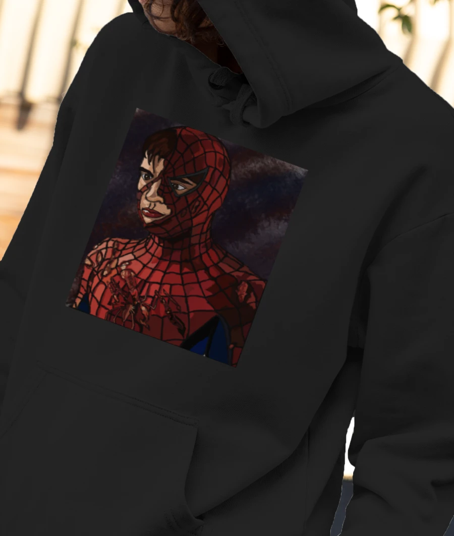 Spider-Man Front-Printed Hoodie