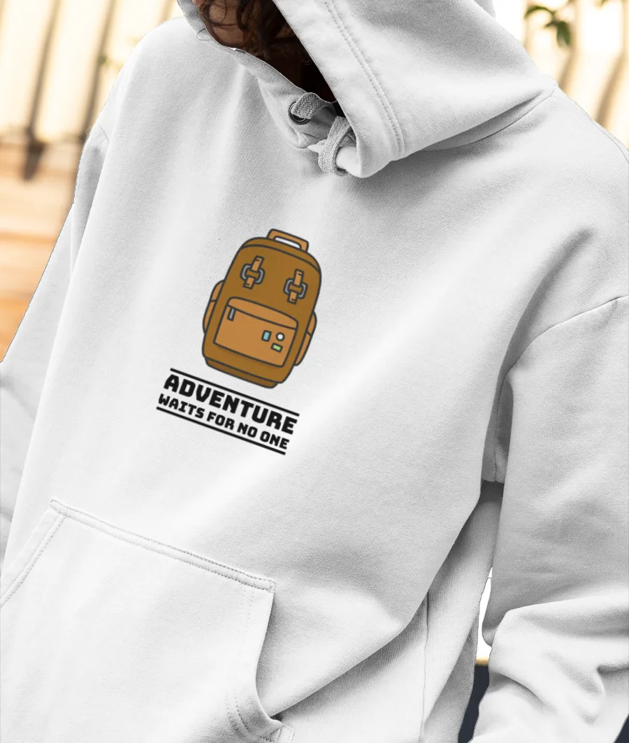 Adventure Waits for No One Front-Printed Hoodie