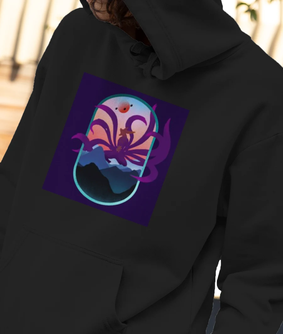 Naruto Kurama Front-Printed Hoodie