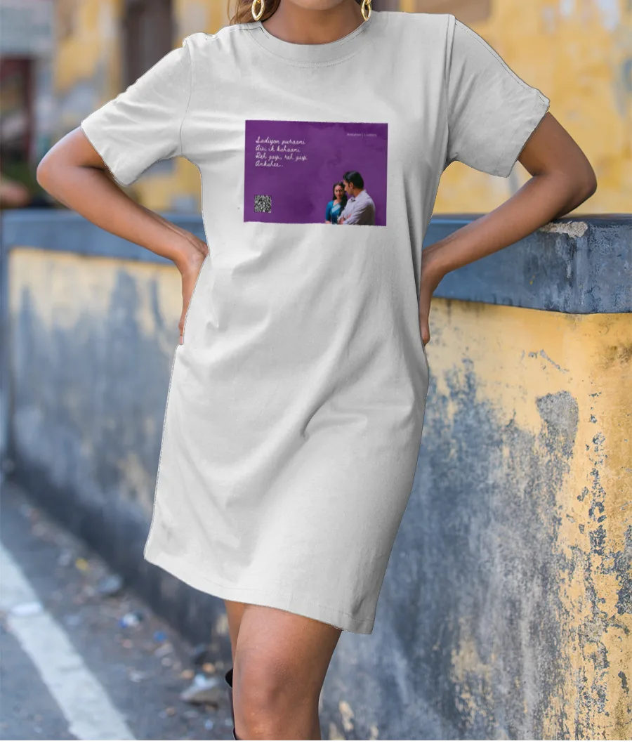 Musical Postcard On a T-Shirt-Lootera T-Shirt Dress