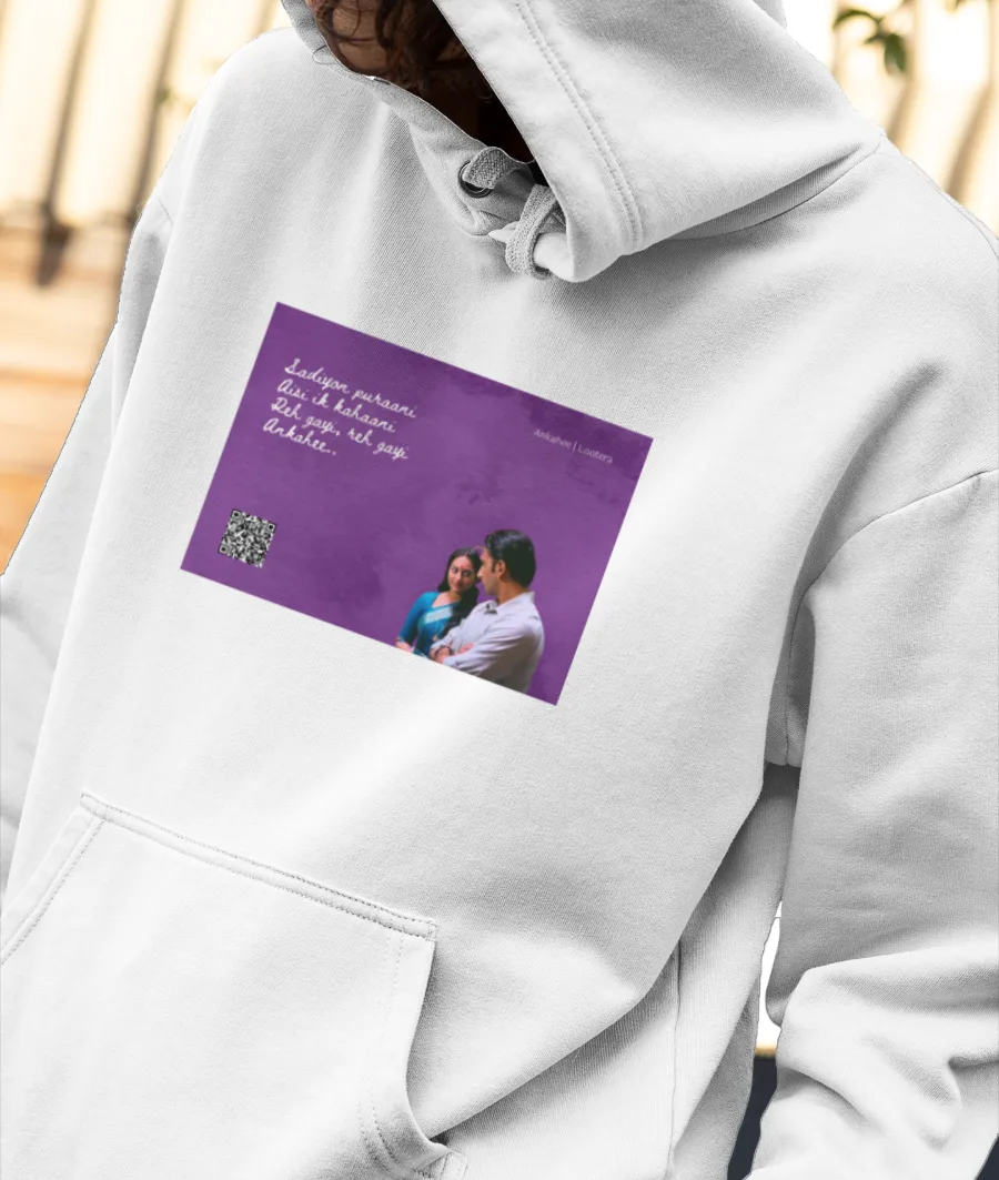 Musical Postcard On a T-Shirt-Lootera Front-Printed Hoodie