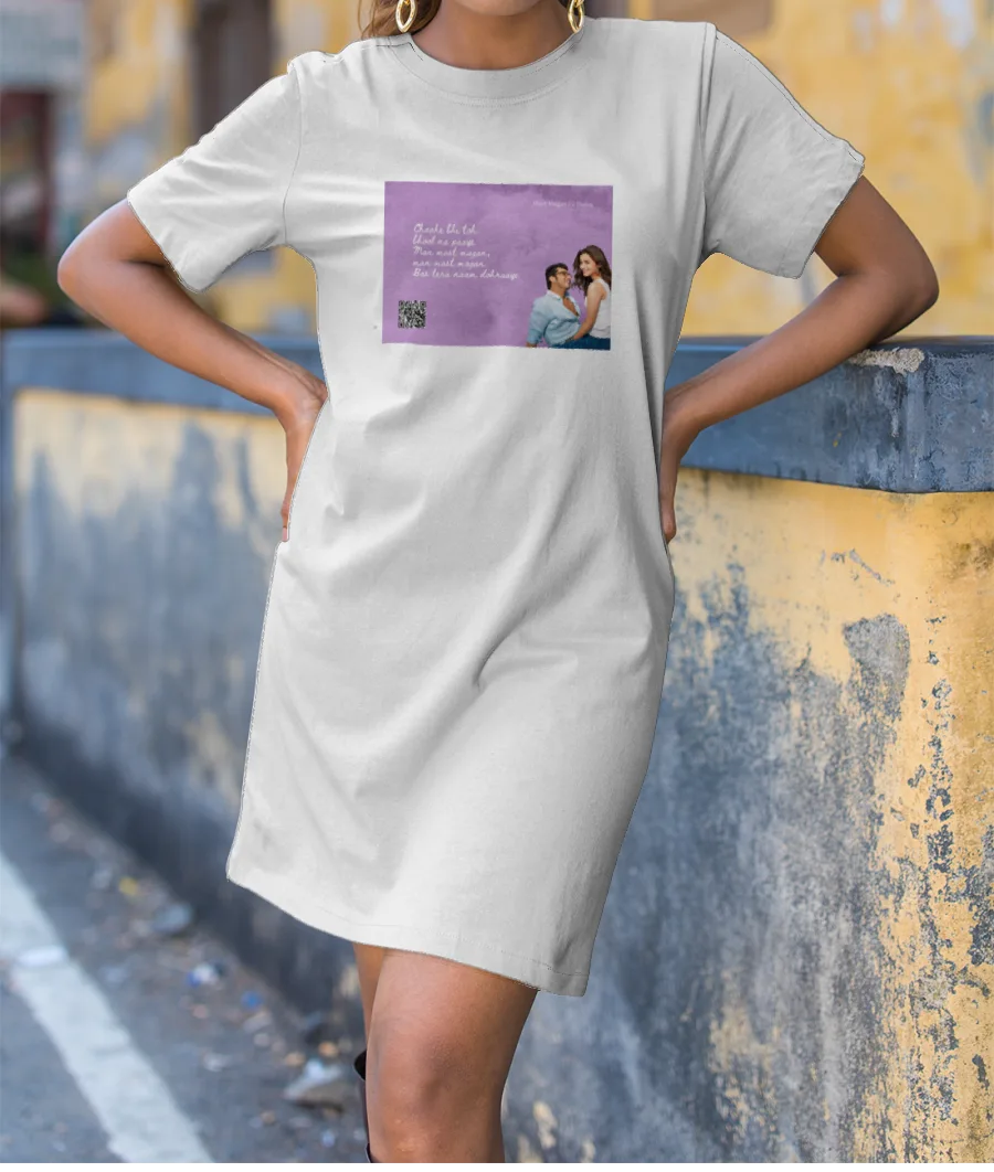 Musical Postcard On a T-Shirt-Mast Magan T-Shirt Dress