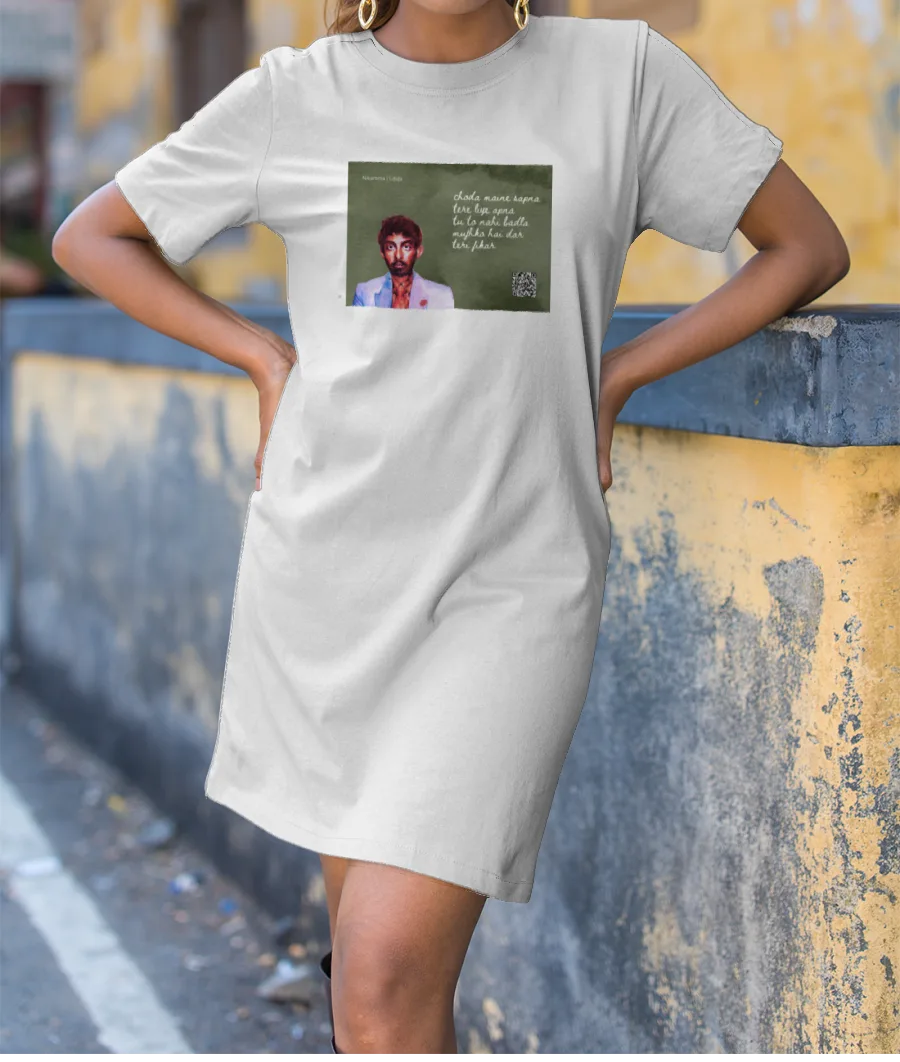 Musical Postcard On a T-Shirt- NIKAMMA-LIFAFA T-Shirt Dress