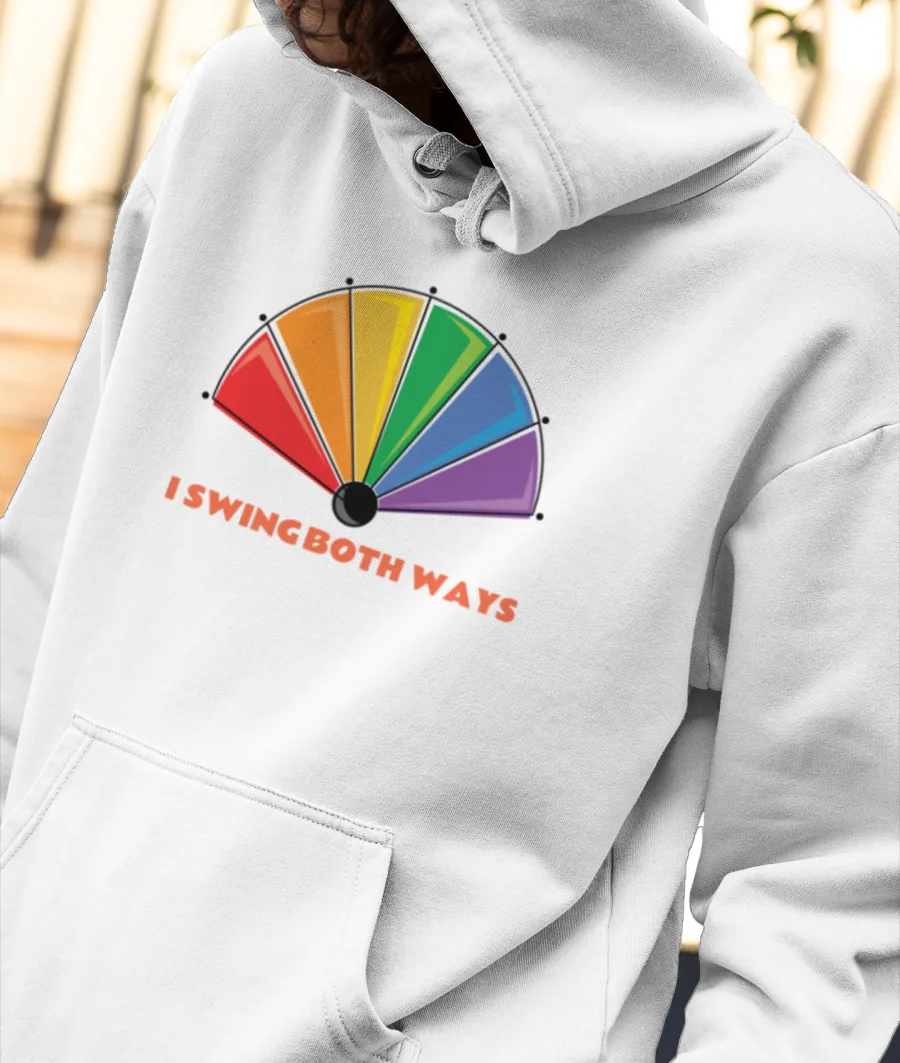 I Swing Both Ways - LGBT+ Pride Front-Printed Hoodie