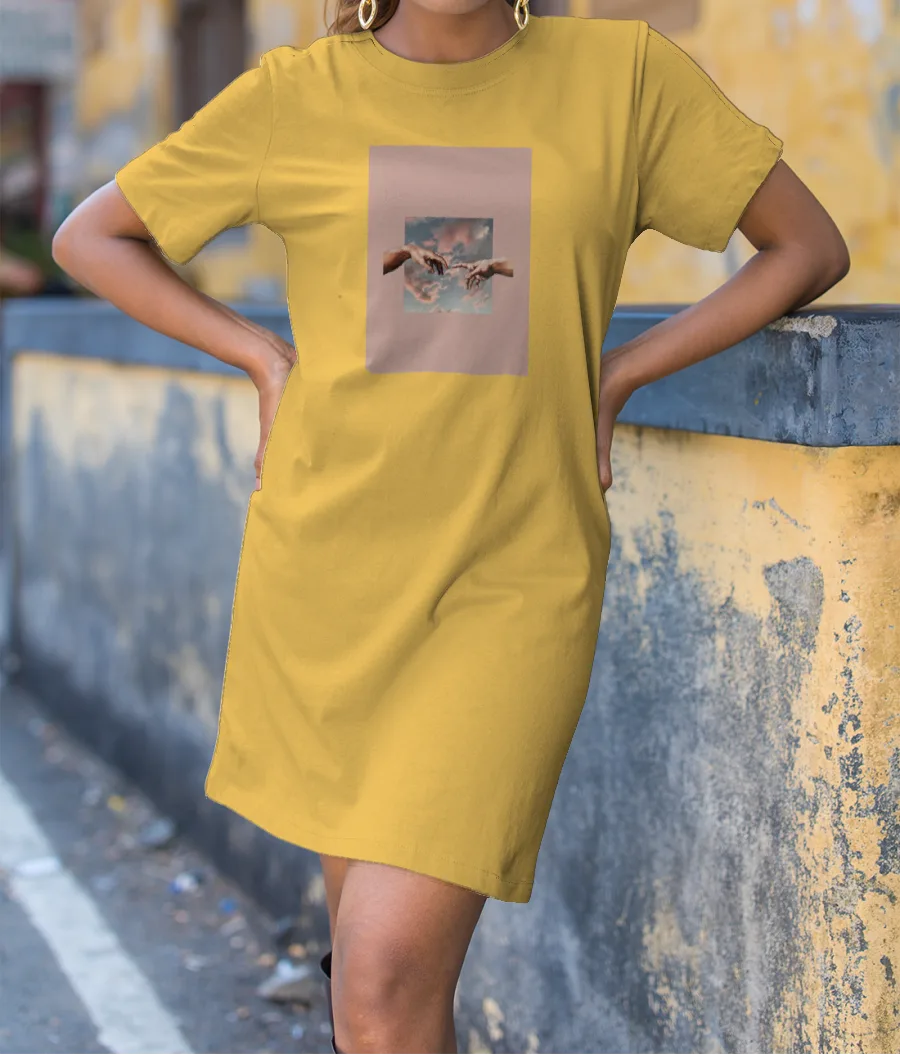 hand to hand  T-Shirt Dress