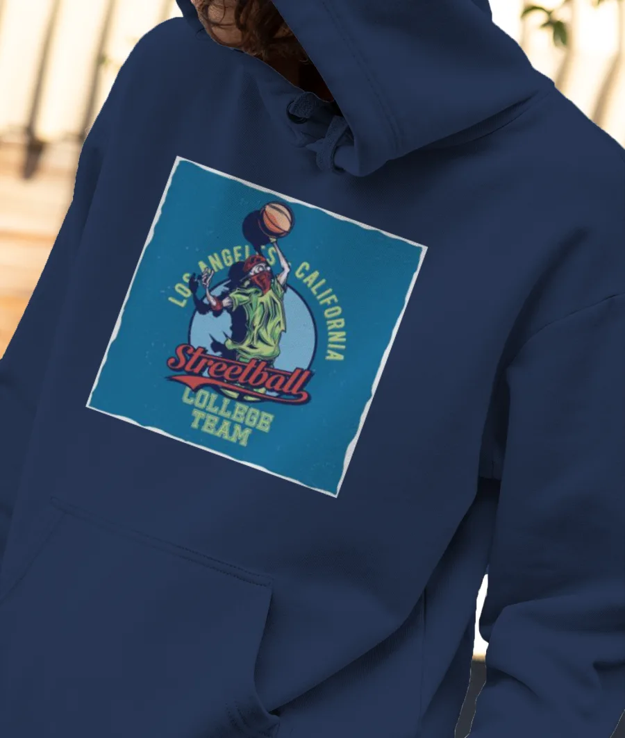 Streetball t-shirt  Front-Printed Hoodie