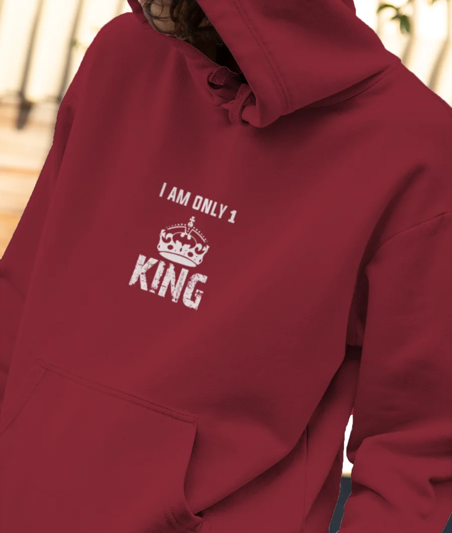 KING | Half sleeve t-shirts  Front-Printed Hoodie