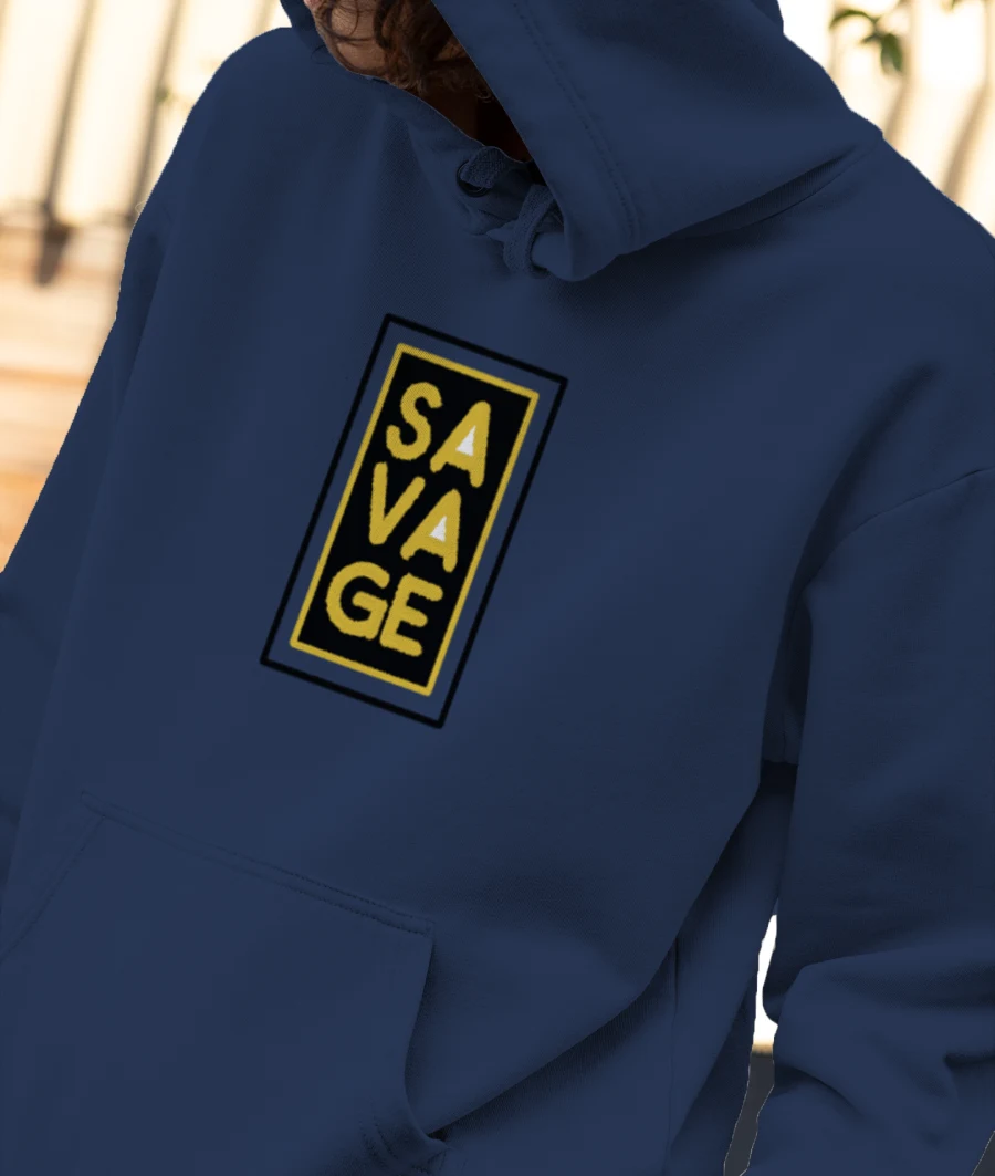 Savage Front-Printed Hoodie