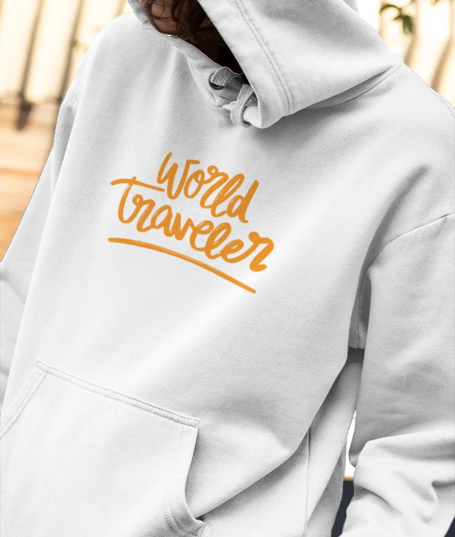 World Traveller Front-Printed Hoodie