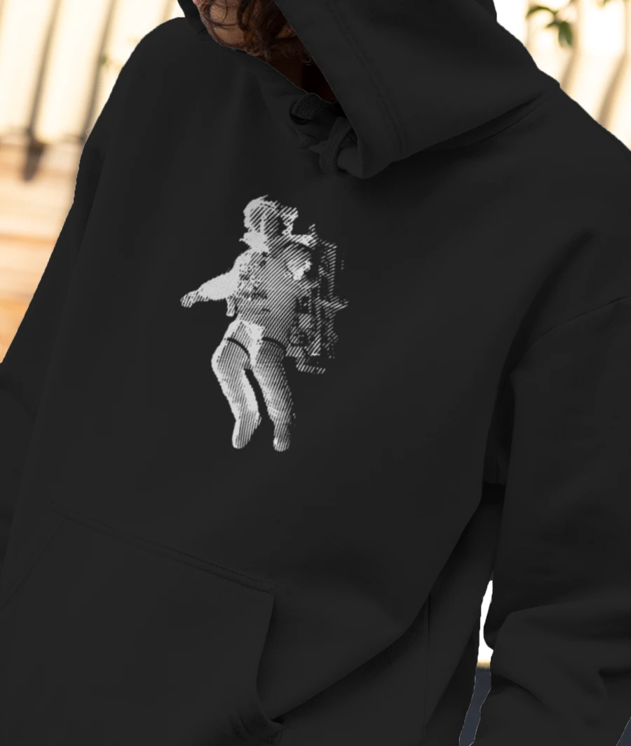 Astronaut Front-Printed Hoodie