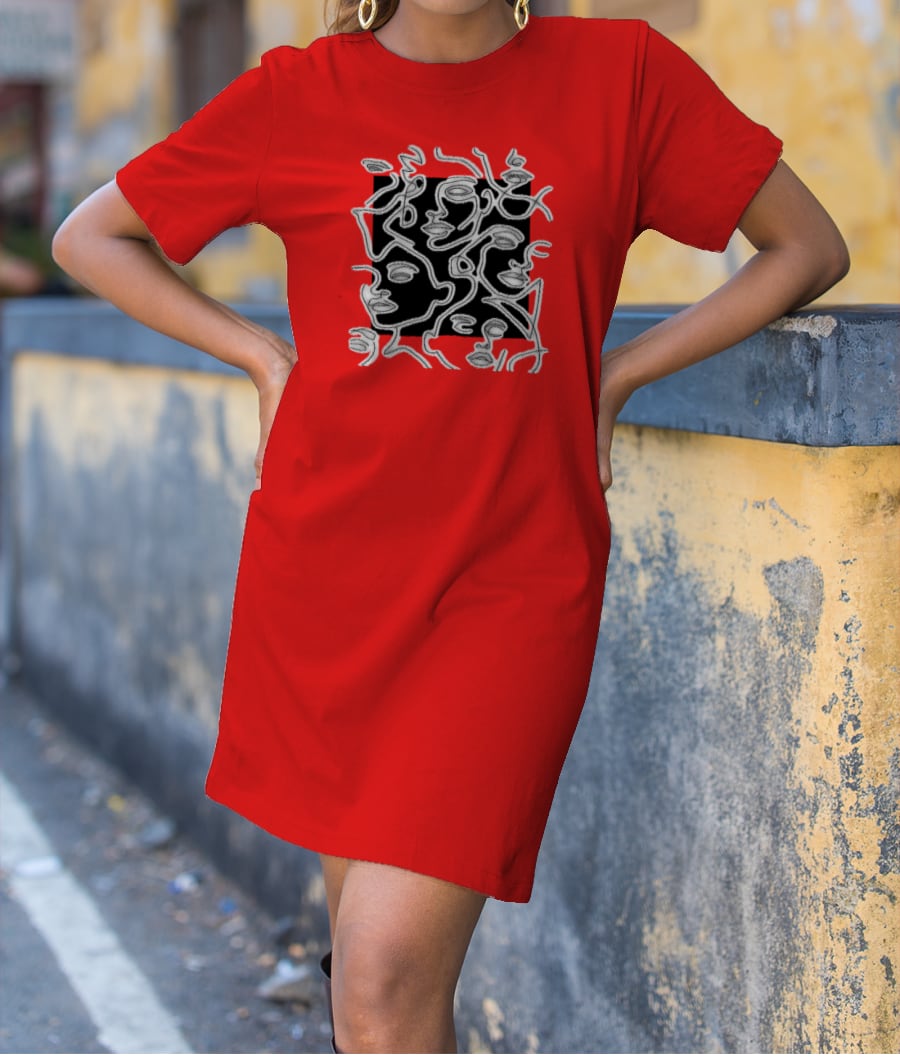 LINE-ART  2 T-Shirt Dress