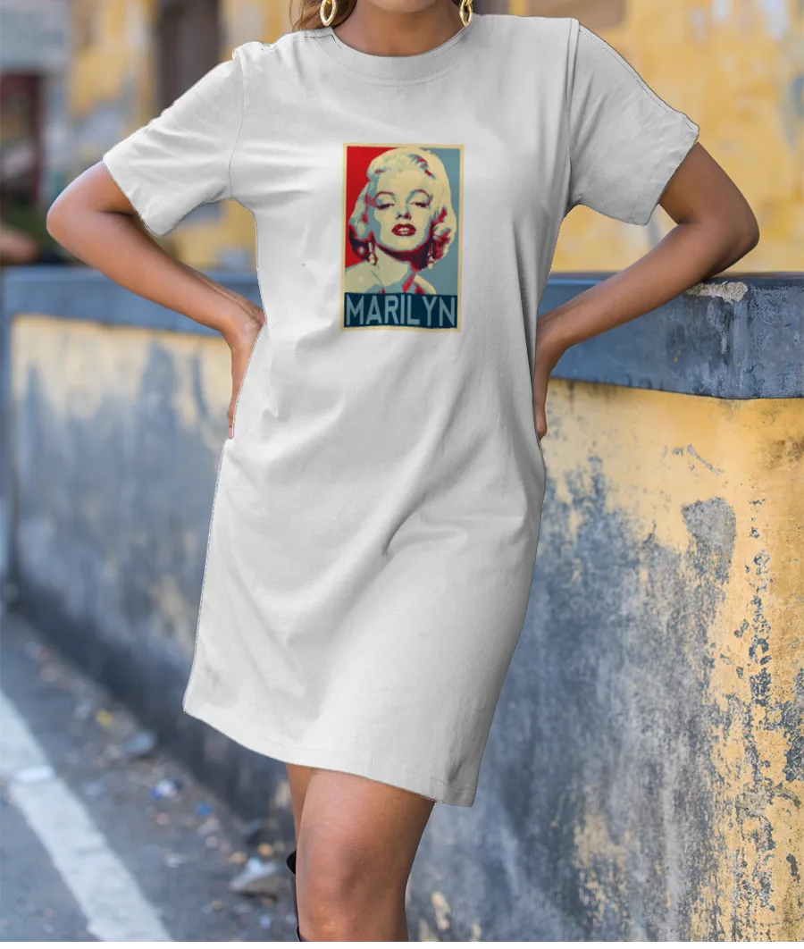 Vintage Poster Series - Marilyn Monroe T-Shirt Dress