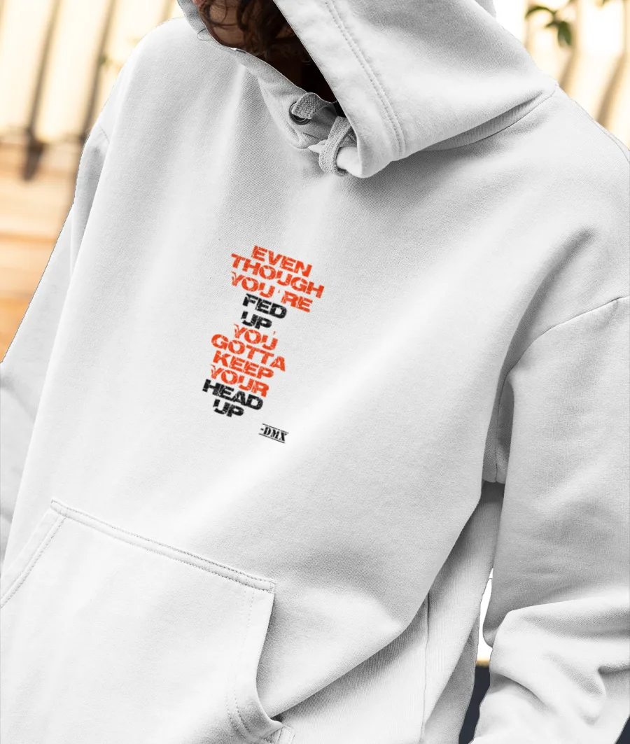 Quotes by rappers Front Printed Hoodie Frankly Wearing