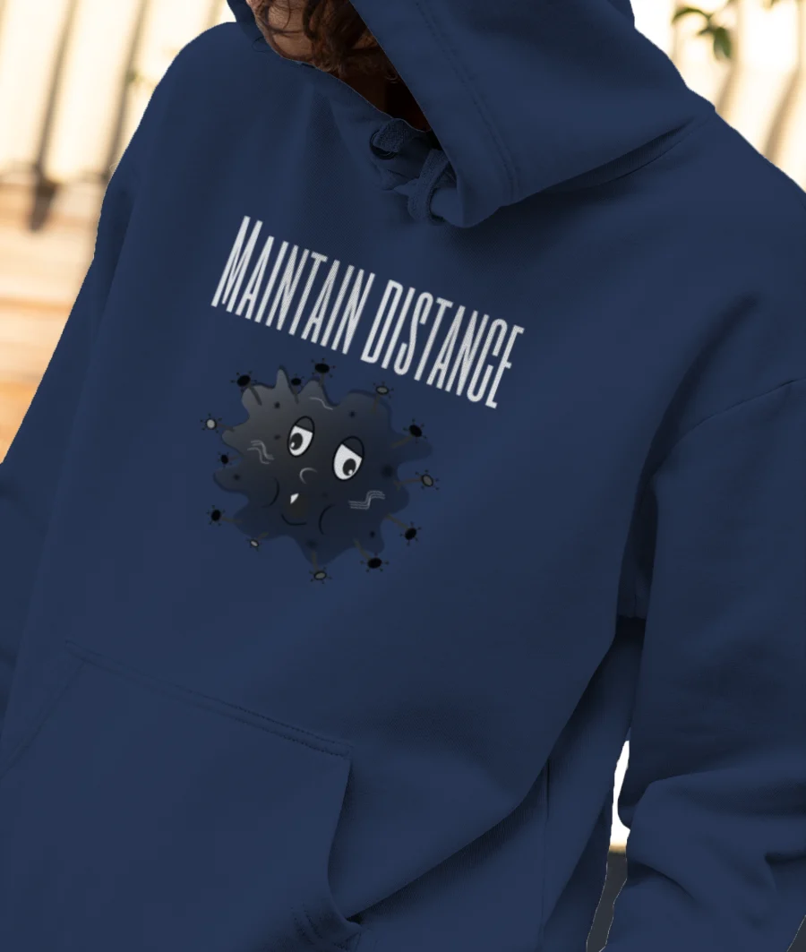 Maintain distance my daughter 2021 Front-Printed Hoodie